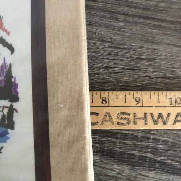 Vtg Creatique Covered Bridge Stitchery Kit - Picture 10 of 13